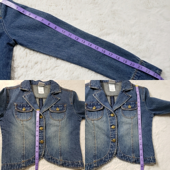 Disney's Tinkerbell embroidered cropped jean jacket - Picture 12 of 14